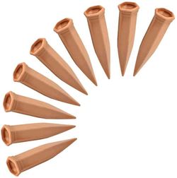 Plant Watering Stakes10 Pack Automatic Plant Waterers for Vacations, Plant Watering Devices Terracotta Self Watering Spikes