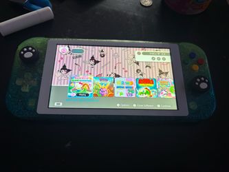 Nintendo Switch Lite Custom Green Glitter Shell