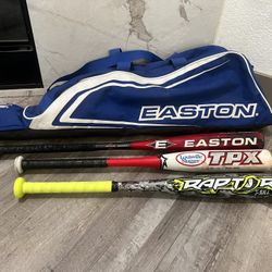Tball Bats And Bag 