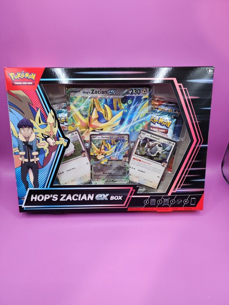 Hop’s Zacian ex Box Pokemon