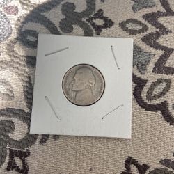 1943 War Nickel Giant p Mint Mark