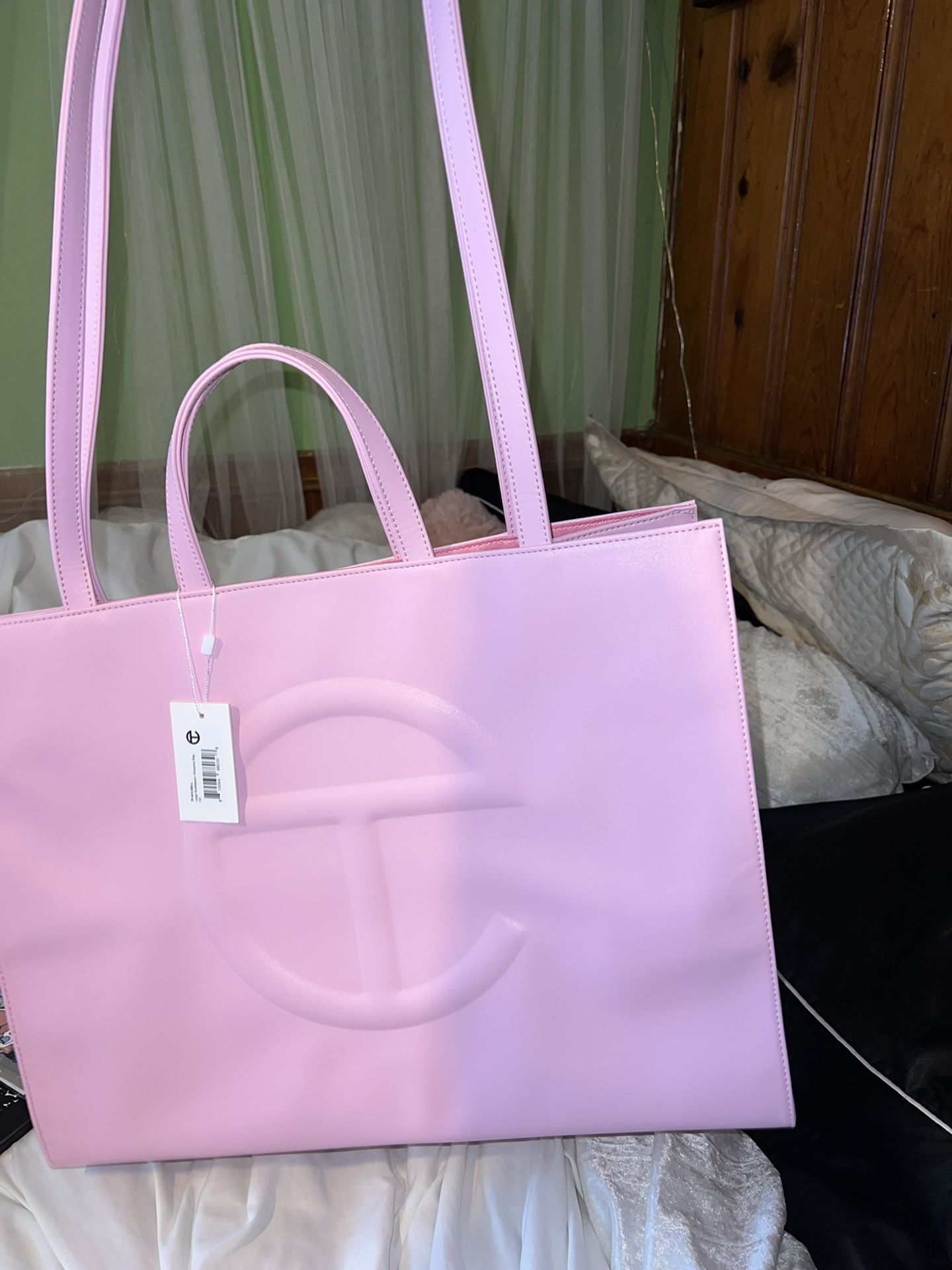 Large Telfar Bubblegum Shopping Bag
