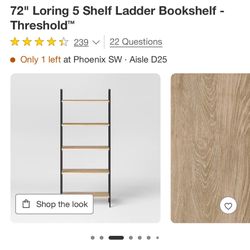 Two 72” Threshold Loring Bookshelf 