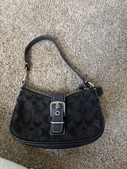 Coach soho signature black bag