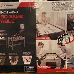 48” inch 4-in-1 Combo Game table