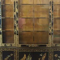 1960 Black China Cabinet Drexel Rare