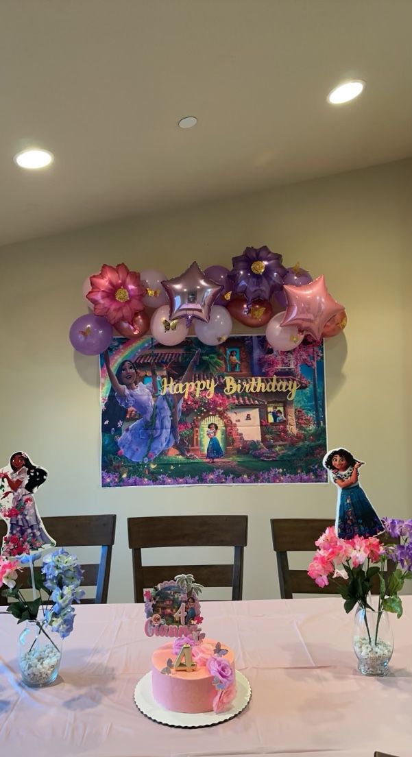 Encanto Birthday Banner/Foam Centerpieces