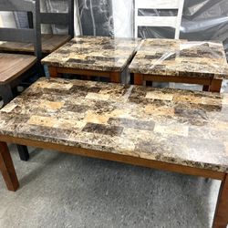 New Coffee Table & 2 End Tables — CLEARANCE 