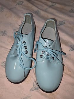 Blue leather oxford shoes 1 youth