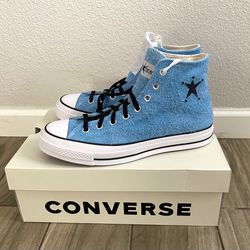 Converse x Stussy Chuck 70 High Top Sneakers 'Sky Blue' - A07663C sz.9.5 mens