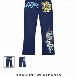 Ed Hardy Bell Bottoms Sweat Pants Read Desc
