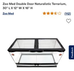 USED 20 gal reptile (+ amphibian!) tank!
