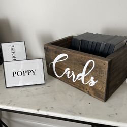 13 Black Frames And Card Box