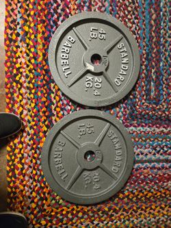2x 45 lb CAP Olympic Weight plates