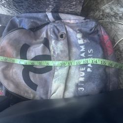 Chanel  Graffiti Etoile Large Backpack Vintage Handbag Travel Bag 