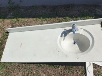 Bathroom sink top 60 x 21 one sink