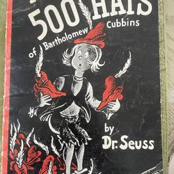 1966 Edition Of Dr. Seuss The 500 Hats Of Bartholomew Cubbins