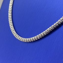 10kt White Gold Ice Chain 24” 4.3mm 30.90grams 148724 4