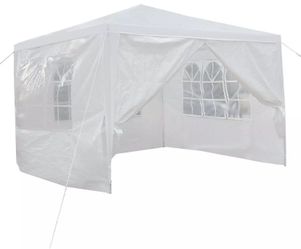 NEW Outdoor Cover White Tent with side wall windows for Wedding Party Patio Gazebo canopy Christmas