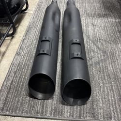 Vance & Hines Backslash 450 Dual Slip-On Mufflers Black