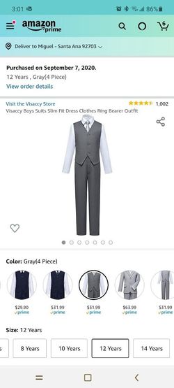 Boys outfit grey size 12