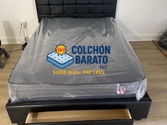 NEW BED FRAME QUEEN SIZE OR FULL SIZE WITH MATTRESS AND BOX SPRING - FREE DELIVERY 🚚🚚