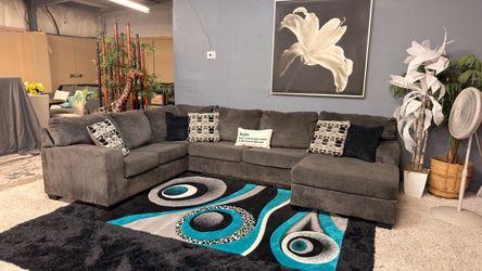 Nice Big Dark Grey Ashley Furniture Sectional Sofa - Delivery Available
