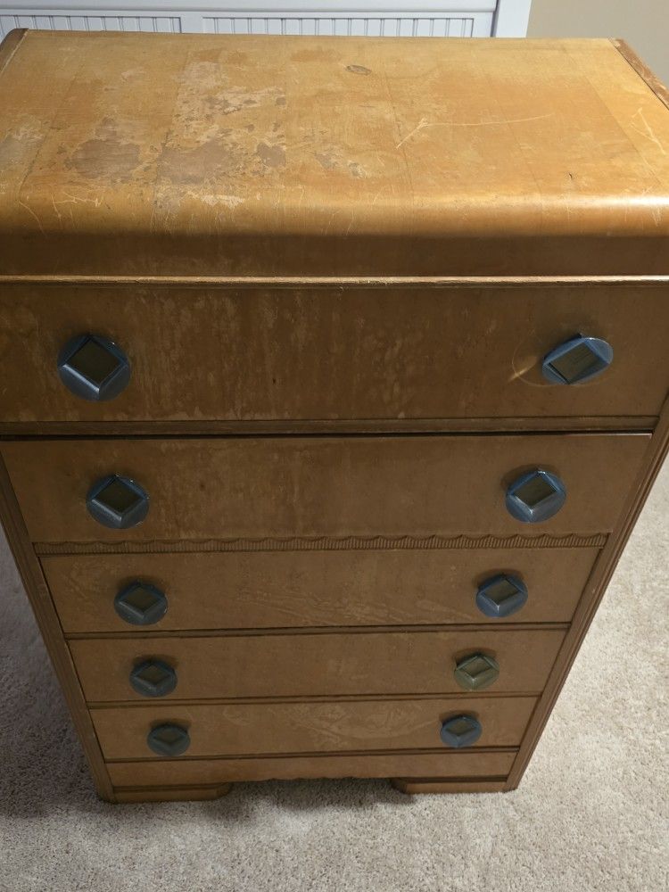 Mid-Century Modern Waterfall Dresser