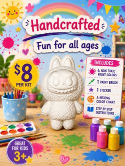 Paint kit from $5-$8 dollars  Get yours today! These are great for birthday parties, play dates,  get togethers ir any time gifts. While supplies last