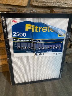 New 20x25 filters