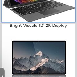 2-in-1 Laptop/Tablet (2025), Windows 11 PC with Magnetic Keyboard, 12” 2K FHD IPS Touchscreen Display, 4-core N95, 12GB DDR5 RAM 512GB SSD, 2 Stereo S