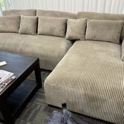 corduroy  Sofa, $499