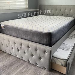 Fulltwinn Size Frenchi Double Trundlee With Ortho ‘Matres!!!!