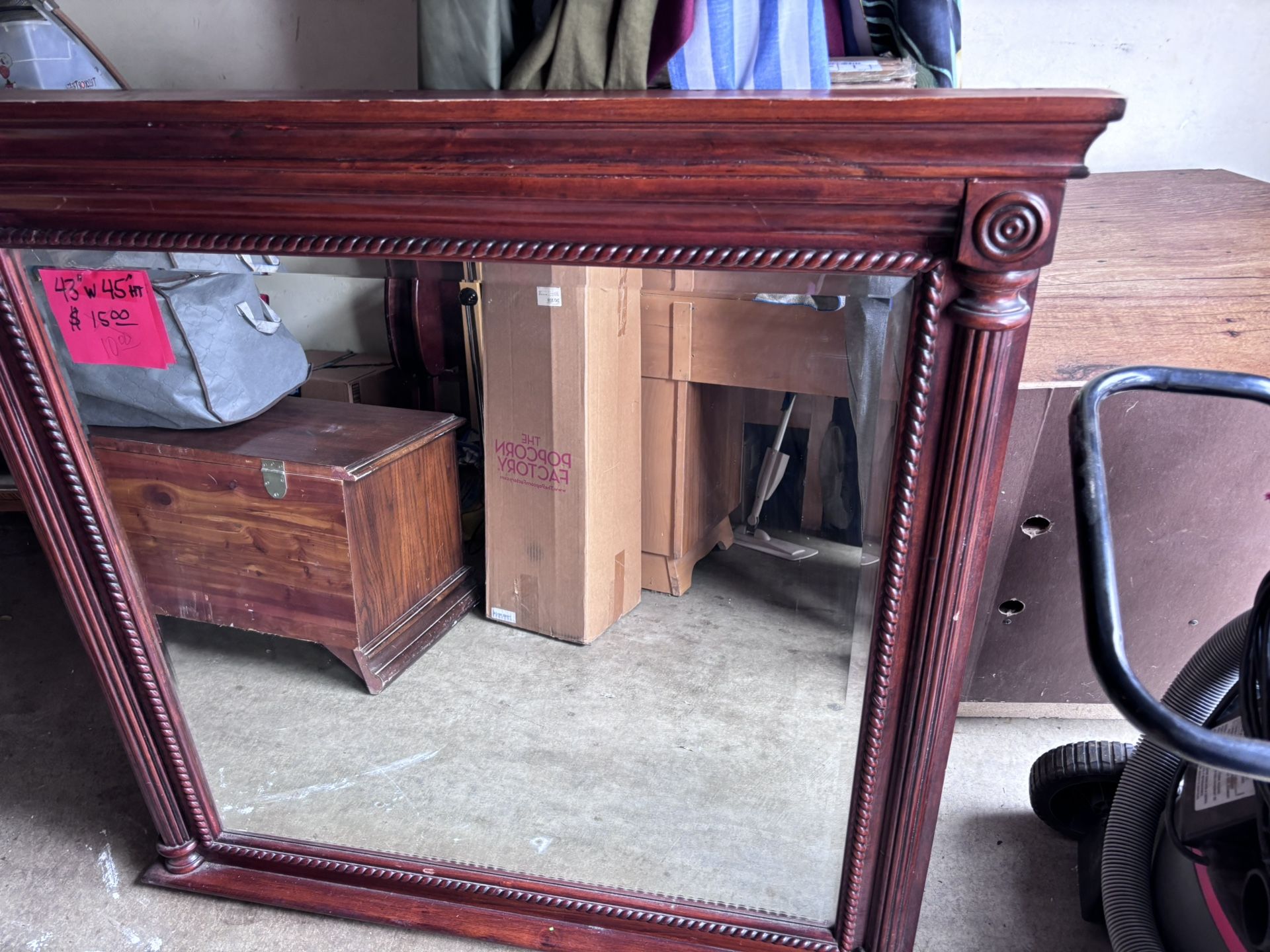 Large Wooden Mirror