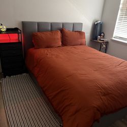 Queen Bed Frame With Bottom Storage
