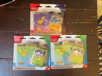 Pokemon 30th Celebration Tech Sticker Pack X3