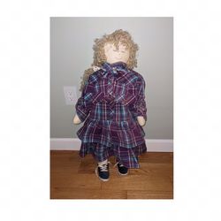 Handmade doll, almost 3ft tall 
