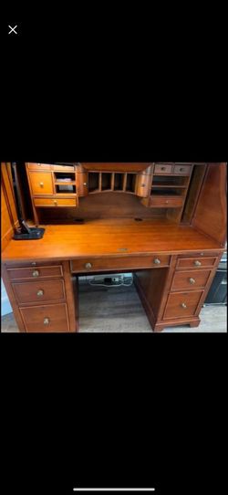 Winners Only Roll Top Desk — Cinnamon Finish | 57
