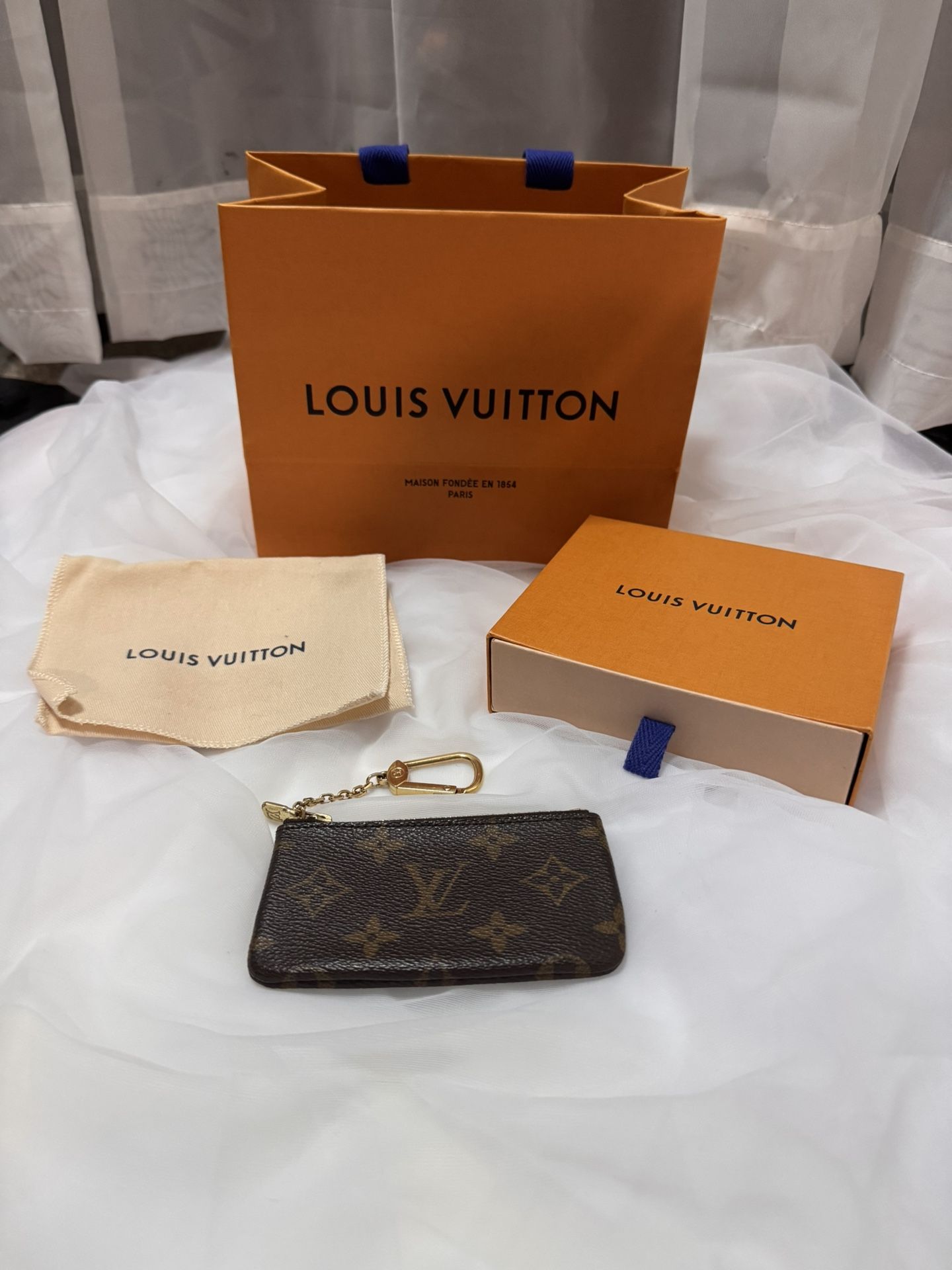 LV Brown Monogram Key Cles Pouch