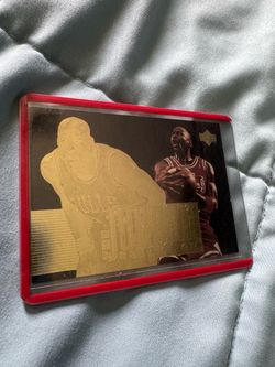 Upper Deck Michael Jordan Gold Card in Case