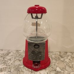 Carousel Gumball Machine, Metal and Glass 12"