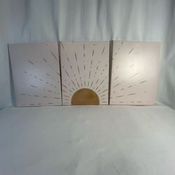 Hobo Sun canvas wall art (3 pieces)