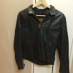 Leather riding jacket ladies like new