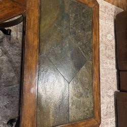 Haverty’s  Edgewood Canyon Coffee Table And Two End Tables 