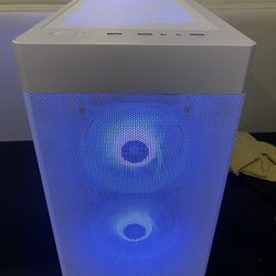 Sama ARGB-Q5-W White USB3.0 Tempered Glass Micro ATX Tower Gaming Computer Case w/ 3 x 120mm ARGB Fans (Pre-Installed)