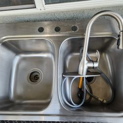 Kitchen Sink & Faucet.