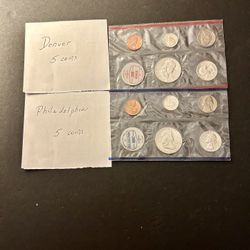 Coins - Uncirculated 1962 Mint Set In Original Mint Packaging – 90% Silver – Total 10 Coins