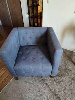 Like New Gray Side Chair