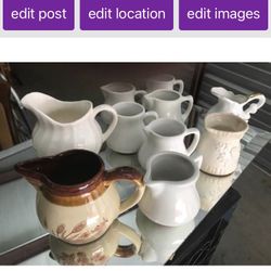 10 Assorted Creamers