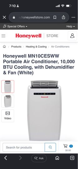 Honeywell MN10CESWW portable air conditioner